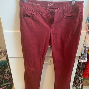 LOFT red jeans